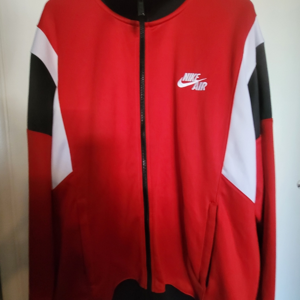 Nike Red and Black Track Jacket